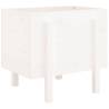 Garden Planter White 62x50x57 cm - Solid Wood Pine