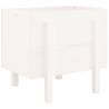 Garden Planter White 62x50x57 cm - Solid Wood Pine