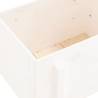 Garden Planter White 62x50x57 cm - Solid Wood Pine