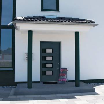 Front Door Anthracite 100x210 cm Aluminium and PVC - HipoMarket