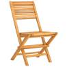 Folding Garden Chairs - 2 pcs Solid Teak Wood | HipoMarket