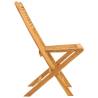 Folding Garden Chairs - 2 pcs Solid Teak Wood | HipoMarket