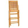 Folding Garden Chairs - 2 pcs Solid Teak Wood | HipoMarket