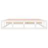 White Bed Frame 180x200 cm Super King Size - Solid Wood