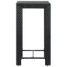 Stylish Black Garden Bar Table - 60.5x60.5x110.5 cm