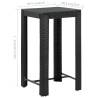 Stylish Black Garden Bar Table - 60.5x60.5x110.5 cm