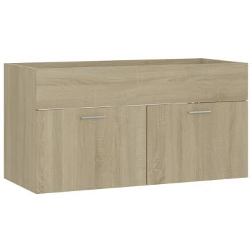 Sink Cabinet Sonoma Oak - Stylish Storage 90x38.5x46 cm