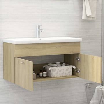 Sink Cabinet Sonoma Oak - Stylish Storage 90x38.5x46 cm