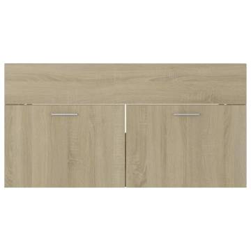 Sink Cabinet Sonoma Oak - Stylish Storage 90x38.5x46 cm