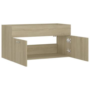 Sink Cabinet Sonoma Oak - Stylish Storage 90x38.5x46 cm