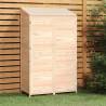 Garden Shed 102x52x174.5 cm Solid Wood Fir Colour natural Size 102 x 52 x 174.5 cm Quantity in Package 1 