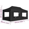 Professional Folding Party Tent 6x3m Aluminium Anthracite