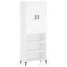 Highboard White 69.5x34x180 cm - Stylish & Durable Storage