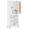 Highboard White 69.5x34x180 cm - Stylish & Durable Storage