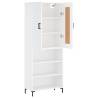 Highboard White 69.5x34x180 cm - Stylish & Durable Storage