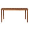 Solid Acacia Wood Garden Table - 150x90cm | HipoMarket