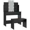 LED Black Dressing Table Set - Stylish & Functional | HipoMarket