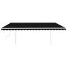 Manual Retractable Awning 5x3m - Anthracite | HipoMarket