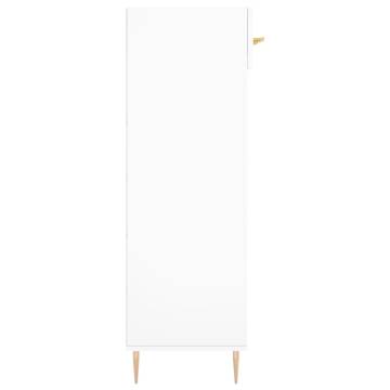 Elegant White Shoe Cabinet - 60x35x105 cm - Durable Design