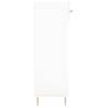 Elegant White Shoe Cabinet - 60x35x105 cm - Durable Design