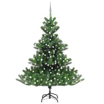 Nordmann Fir Artificial Christmas Tree LED & Ball Set 240cm