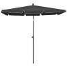 Garden Parasol with Pole 210x140 cm - Anthracite Shade Solution