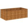 Garden Raised Bed 196x100x69 cm in Corten Steel - Durable & Elegant