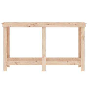 Solid Wood Pine Work Bench 140x50x80 cm | HipoMarket