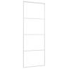 Sliding Door Frosted ESG Glass & Aluminium 76x205 cm White