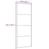 Sliding Door Frosted ESG Glass & Aluminium 76x205 cm White