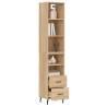 Stylish Highboard Sonoma Oak - Engineered Wood Storage Solution