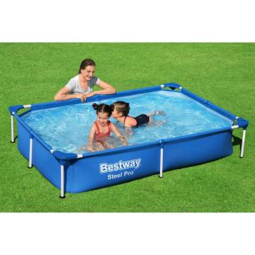 Bestway Steel Pro Swimming Pool 221x150x43 cm - Fun & Durable