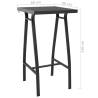 Garden Bar Table Black 60x60x110 cm - Stylish Outdoor Furniture