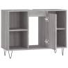 Bathroom Cabinet Grey Sonoma - 80x33x60cm | HipoMarket UK