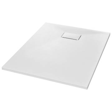 Shower Base Tray SMC White 100x80 cm - Durable & Stylish