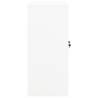 White Steel Office Cabinet 90x40x90 cm - Secure & Stylish