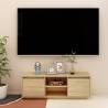 TV Cabinet 110x30x40 cm Solid Pinewood Colour natural Quantity in Package 1 