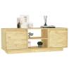 Elegant Solid Pinewood TV Cabinet - 110x30x40 cm | HipoMarket