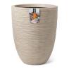 Capi Vase Elegant Low Waste Rib 34x46 cm - Terrazzo Beige