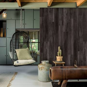 WallArt Barnwood Oak Planks - Charcoal Black | Hipomarket UK