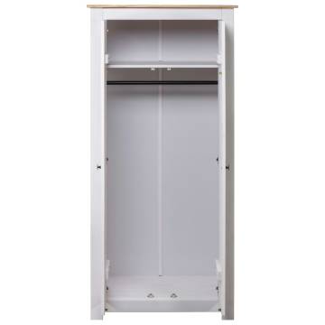 Stylish White Pine Wardrobe 80x50x171.5 cm | HipoMarket