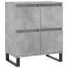 3-Pc Concrete Grey Engineered Wood Sideboards | Hipo Market