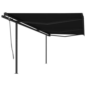 Manual Retractable Awning 6x3 m Anthracite - HipoMarket