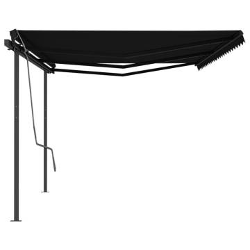 Manual Retractable Awning 6x3 m Anthracite - HipoMarket