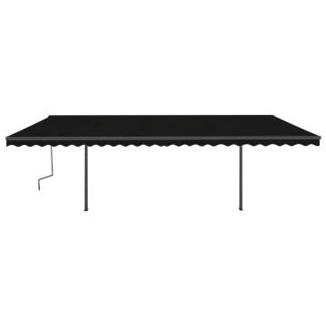 Manual Retractable Awning 6x3 m Anthracite - HipoMarket