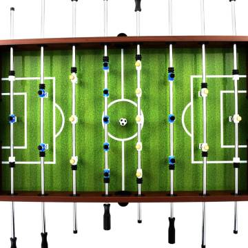 Football Table Steel 60kg - 140x74.5cm Brown | HipoMarket