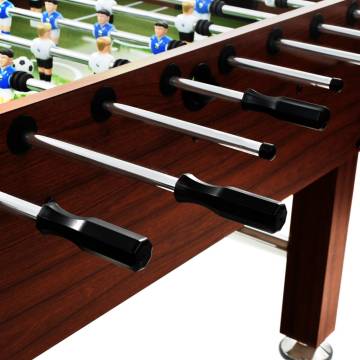 Football Table Steel 60kg - 140x74.5cm Brown | HipoMarket