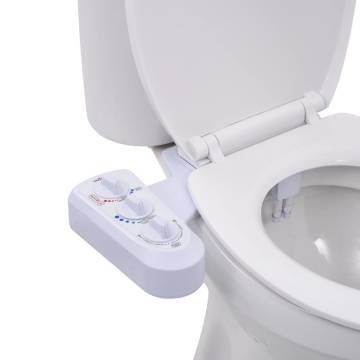 Bidet Toilet Seat Attachment - Hot & Cold Water Dual Nozzles