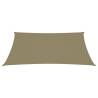 Sunshade Sail Oxford Fabric 6x8m Beige - Outdoor Protection