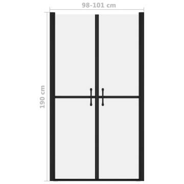 Stylish Shower Door Frosted ESG 98-101x190 cm | HipoMarket